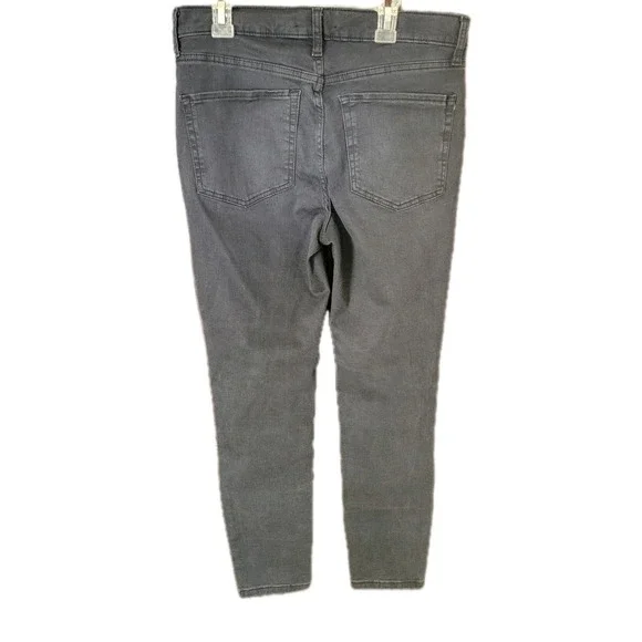 Women's We The Free Free People Distressed Black Wash Skinny Jeans 30 New Rip - Picture 5 of 10